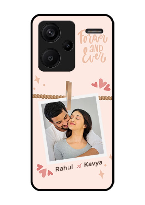 Xiaomi Redmi Note 13 Pro Plus 5G Custom Glass Phone Case - Forever And Ever Love Design