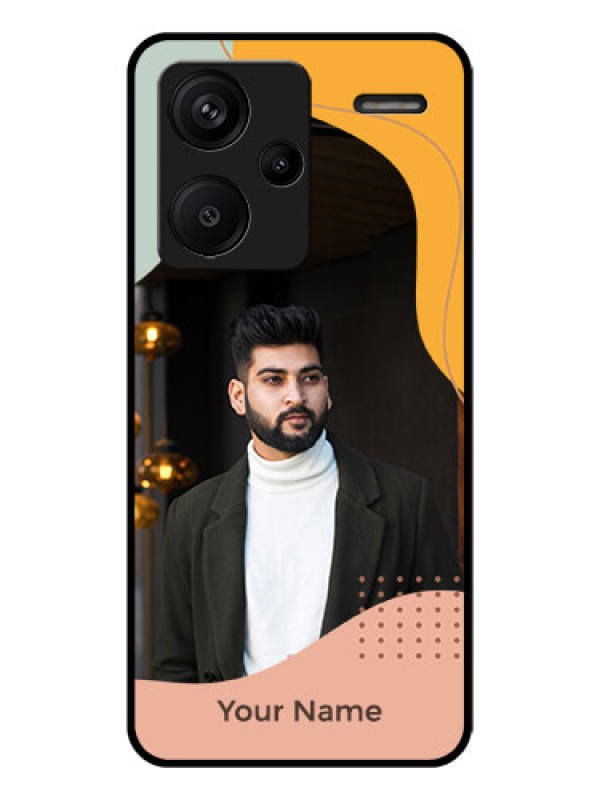 Custom Xiaomi Redmi Note 13 Pro Plus 5G Custom Glass Phone Case - Tri - Coloured Overlay Design