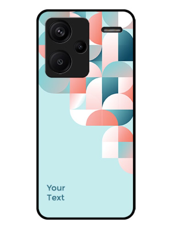 Custom Xiaomi Redmi Note 13 Pro Plus 5G Custom Glass Phone Case - Stylish Semi - Circle Pattern Design