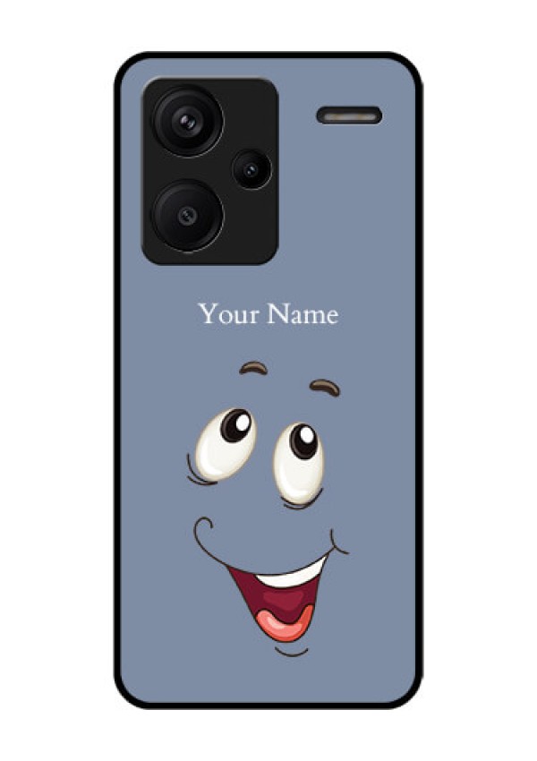 Xiaomi Redmi Note 13 Pro Plus 5G Custom Glass Phone Case - Laughing Cartoon Face Design