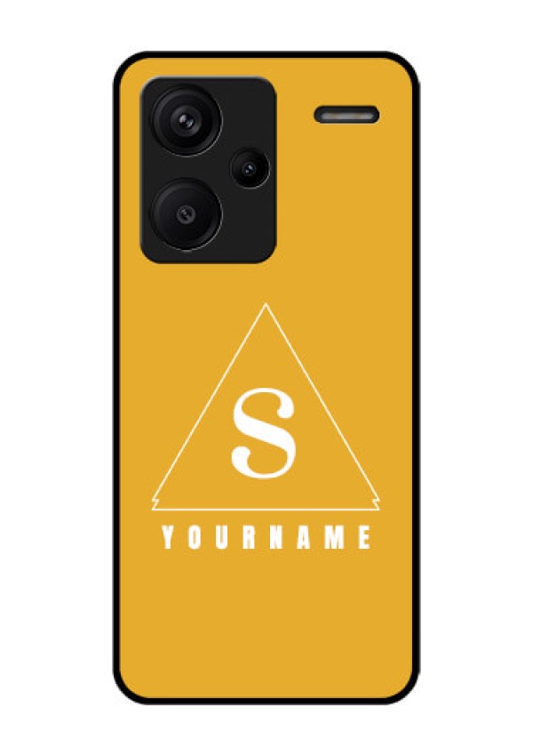 Xiaomi Redmi Note 13 Pro Plus 5G Custom Glass Phone Case - Simple Triangle Design