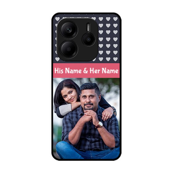 Redmi Note 14 5G Custom Glass Phone CaseLove Symbols Design