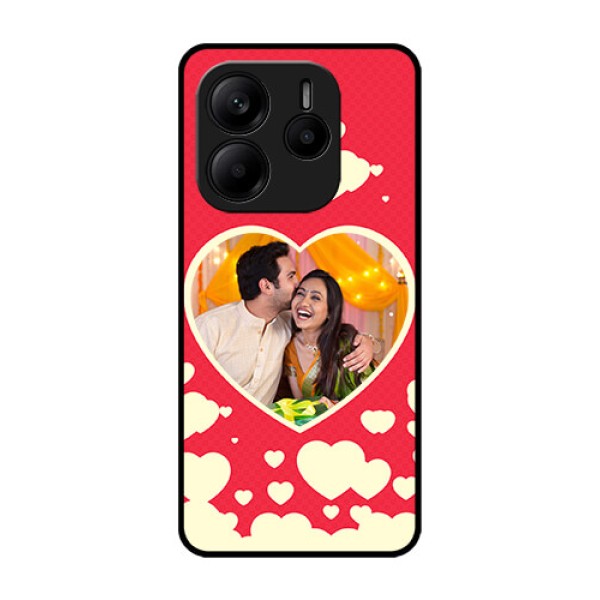 Redmi Note 14 5G Custom Glass Phone CaseLove Symbols Phone Cover Design Redmi Note 14 5G Custom Glass Phone CaseLove Symbols Phone Cover Design