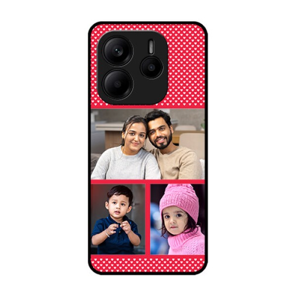 Redmi Note 14 5G Custom Glass Phone CaseBulk Photo Upload Design Redmi Note 14 5G Custom Glass Phone CaseBulk Photo Upload Design