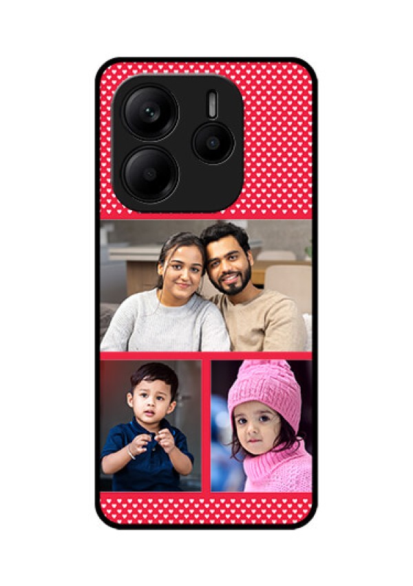 Redmi Note 14 5G Custom Glass Phone CaseBulk Photo Upload Design
