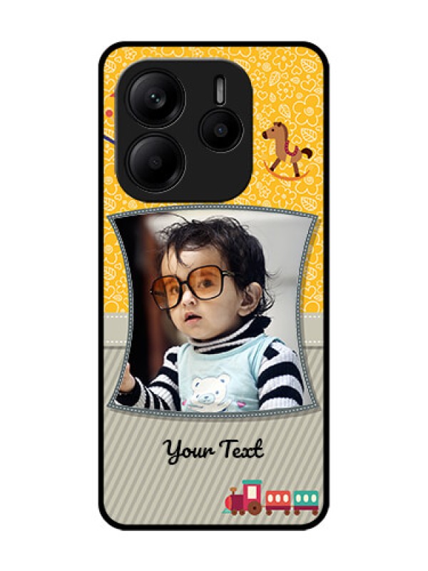 Custom Redmi Note 14 5G Custom Glass Phone CaseBaby Picture Upload Design