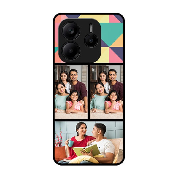 Redmi Note 14 5G Custom Glass Phone CaseBulk Pic Upload Design