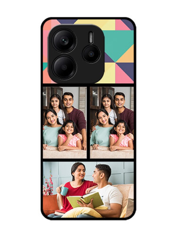 Custom Redmi Note 14 5G Custom Glass Phone CaseBulk Pic Upload Design