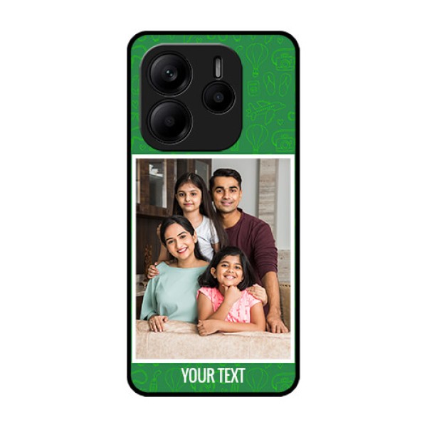 Redmi Note 14 5G Custom Glass Phone CasePicture Upload Design