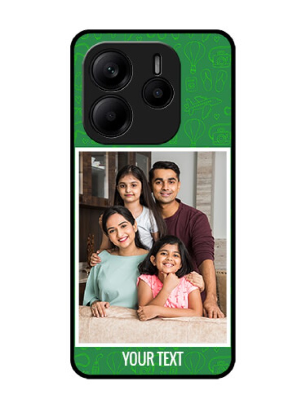 Custom Redmi Note 14 5G Custom Glass Phone CasePicture Upload Design