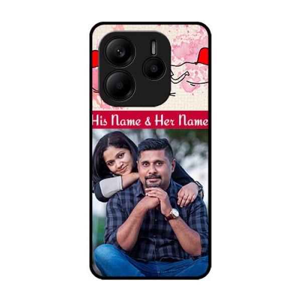 Redmi Note 14 5G Custom Glass Phone CaseYou And Me Case Design Redmi Note 14 5G Custom Glass Phone CaseYou And Me Case Design