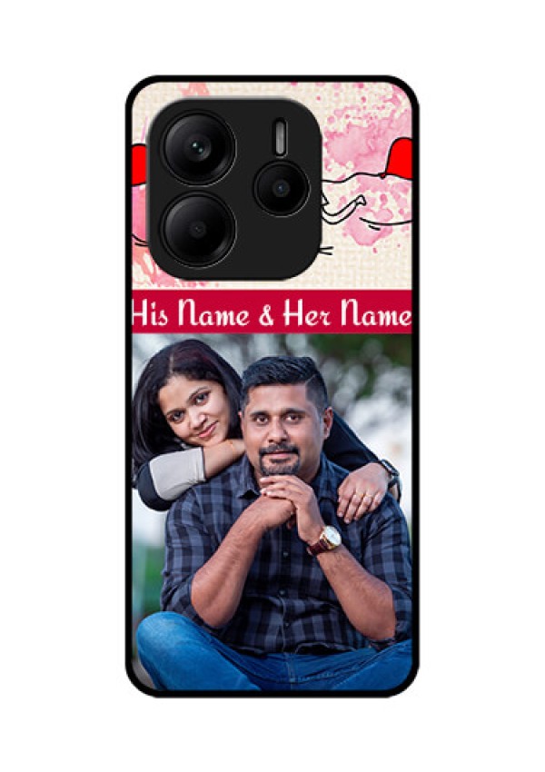 Redmi Note 14 5G Custom Glass Phone CaseYou And Me Case Design