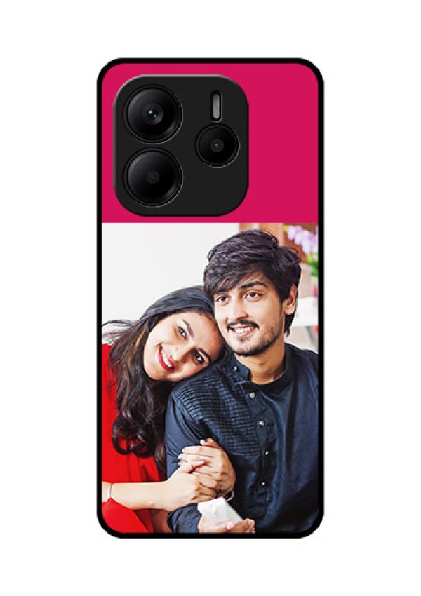 Redmi Note 14 5G Custom Glass Phone CaseAnniversary Cover Design