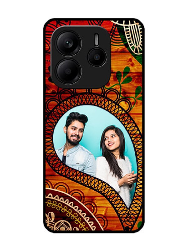 Custom Redmi Note 14 5G Custom Glass Phone CaseAbstract Colorful Design