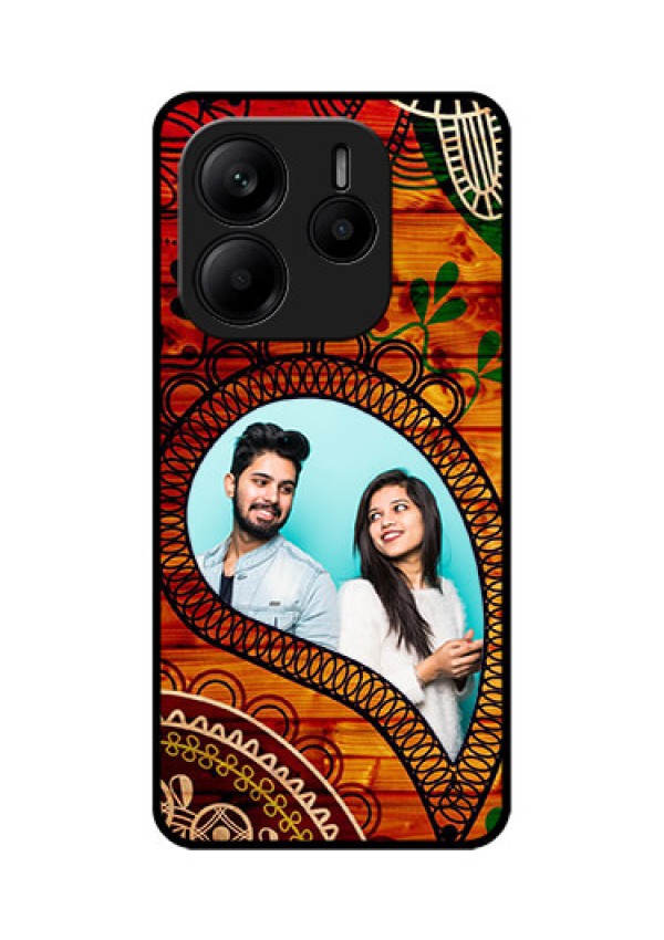 Redmi Note 14 5G Custom Glass Phone CaseAbstract Colorful Design