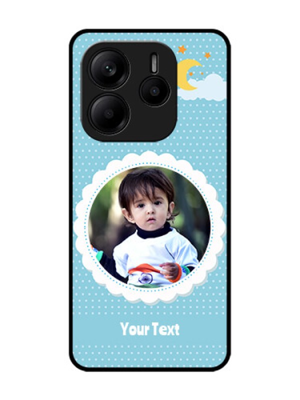 Custom Redmi Note 14 5G Custom Glass Phone CaseViolet Pattern Design