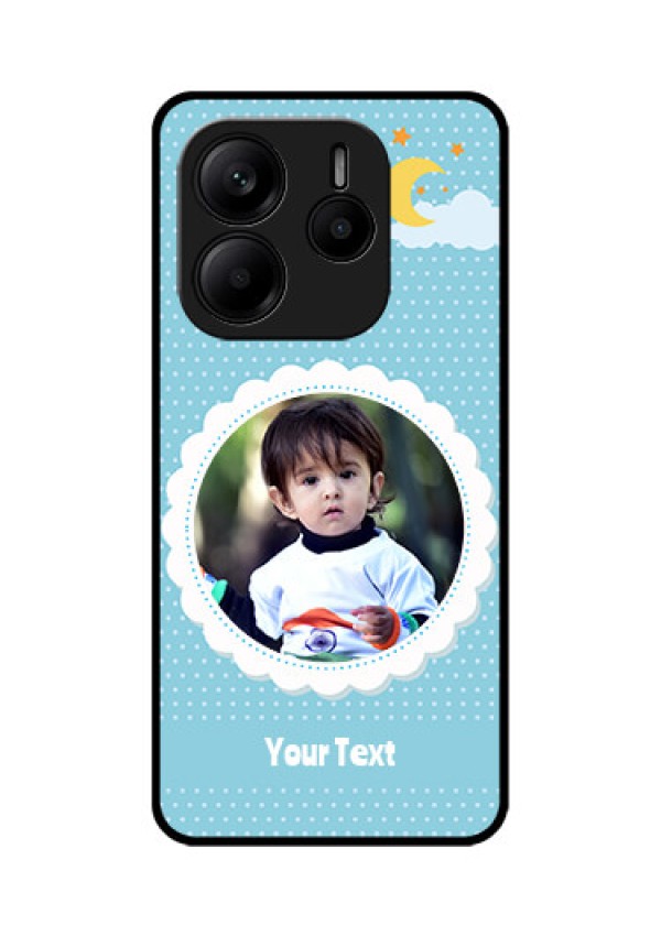 Redmi Note 14 5G Custom Glass Phone CaseViolet Pattern Design