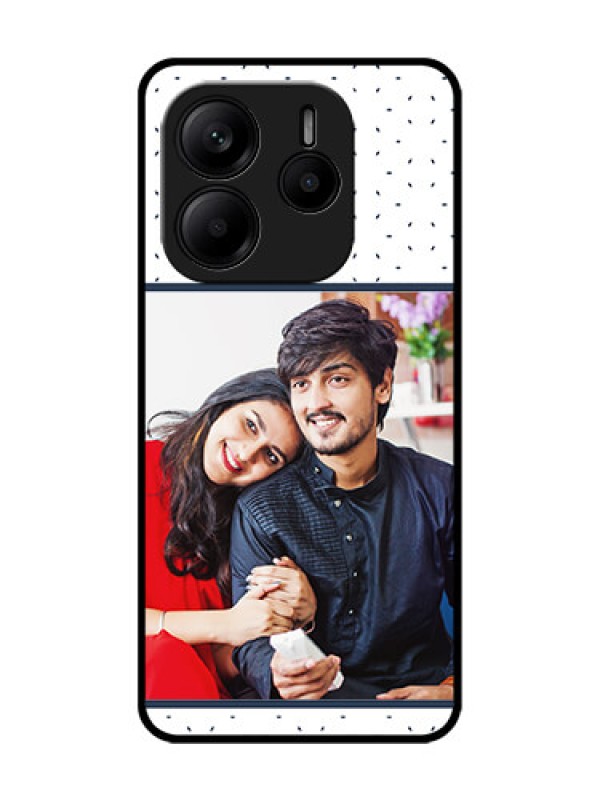 Custom Redmi Note 14 5G Custom Glass Phone CasePremium Dot Design