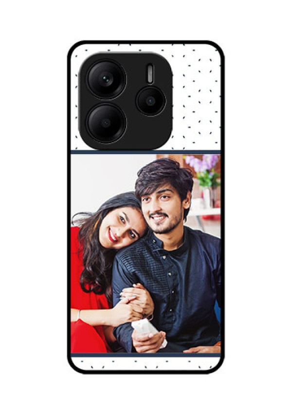 Redmi Note 14 5G Custom Glass Phone CasePremium Dot Design