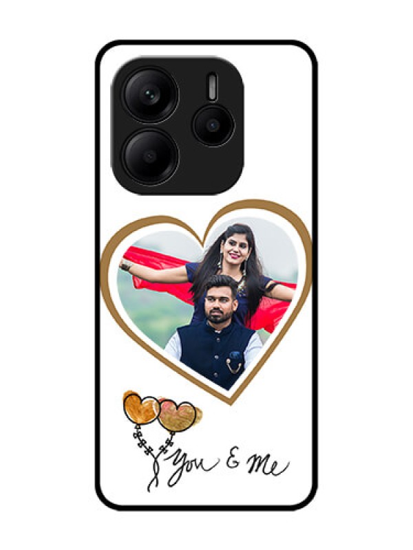 Custom Redmi Note 14 5G Custom Glass Phone CaseYou and Me Design