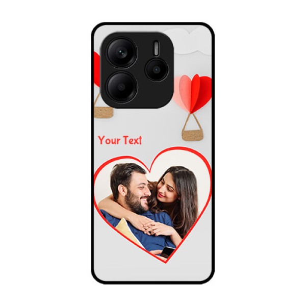 Redmi Note 14 5G Custom Glass Phone CaseParachute Love Design