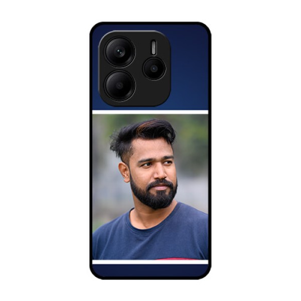 Redmi Note 14 5G Custom Glass Phone CaseSimple Royal Blue Design Redmi Note 14 5G Custom Glass Phone CaseSimple Royal Blue Design