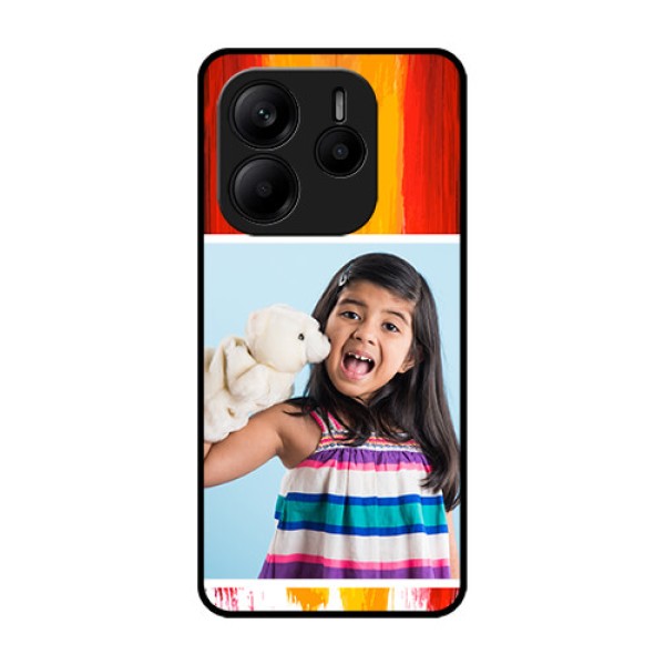 Redmi Note 14 5G Custom Glass Phone CaseMulti Color Design