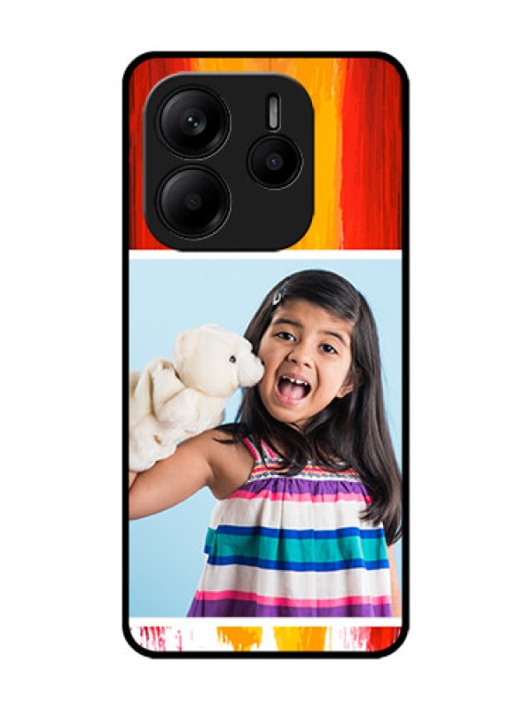 Custom Redmi Note 14 5G Custom Glass Phone CaseMulti Color Design