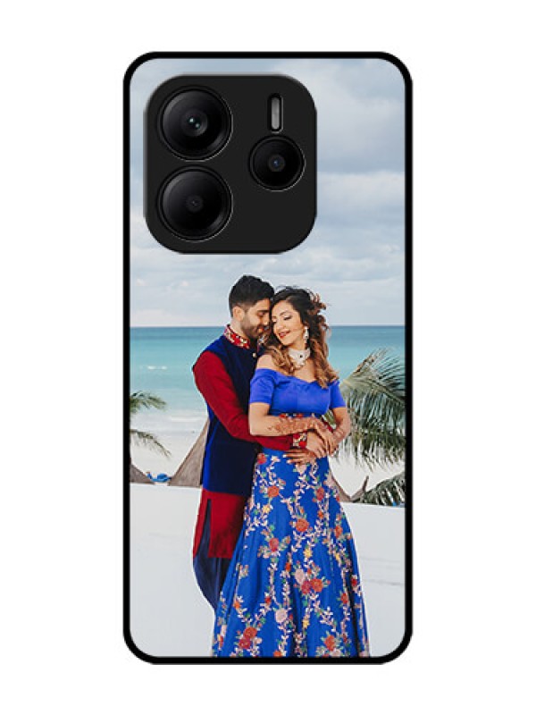 Custom Redmi Note 14 5G Custom Glass Phone CaseUpload Full Picture Design