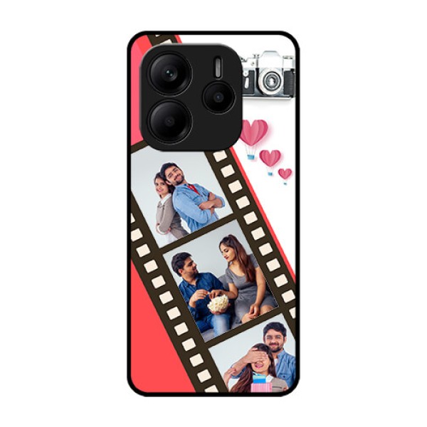 Redmi Note 14 5G Custom Glass Phone Case3 Image Holder With Film Reel Redmi Note 14 5G Custom Glass Phone Case3 Image Holder With Film Reel