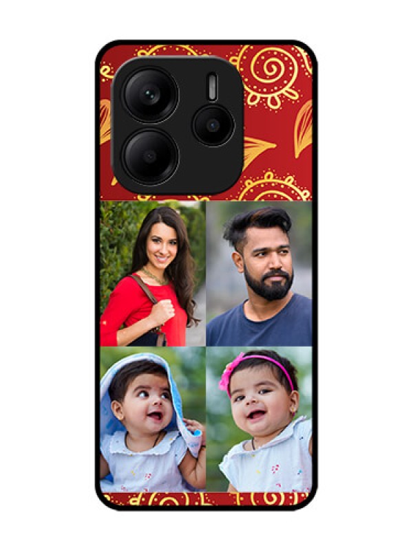 Custom Redmi Note 14 5G Custom Glass Phone Case4 Image Traditional Design