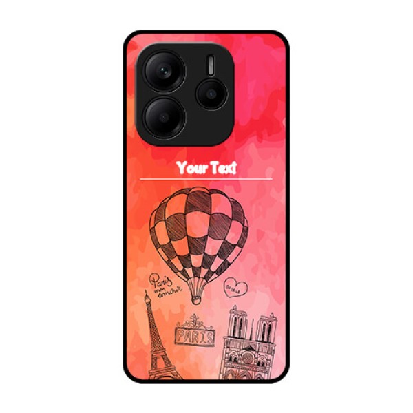 Redmi Note 14 5G Custom Glass Phone CaseParis Theme Design