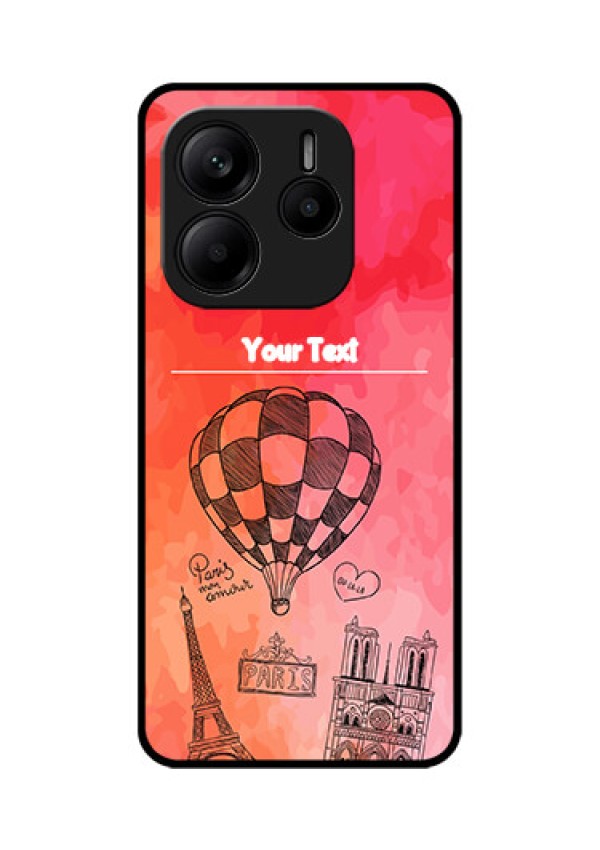 Redmi Note 14 5G Custom Glass Phone CaseParis Theme Design