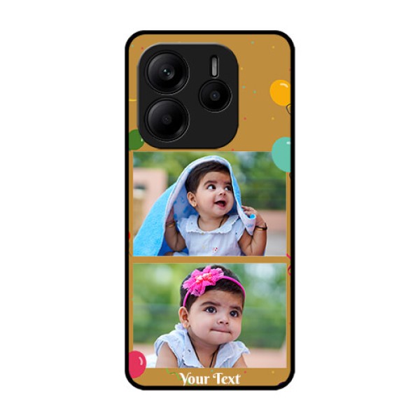 Redmi Note 14 5G Custom Glass Phone CaseImage Holder With Birthday Celebrations Design Redmi Note 14 5G Custom Glass Phone CaseImage Holder With Birthday Celebrations Design