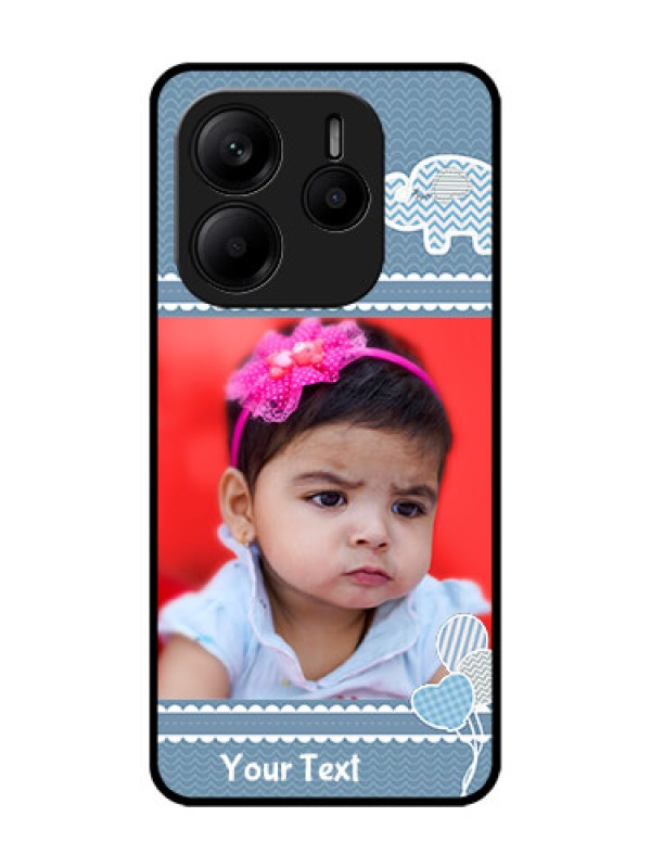 Custom Redmi Note 14 5G Custom Glass Phone CaseWith Kids Pattern Design