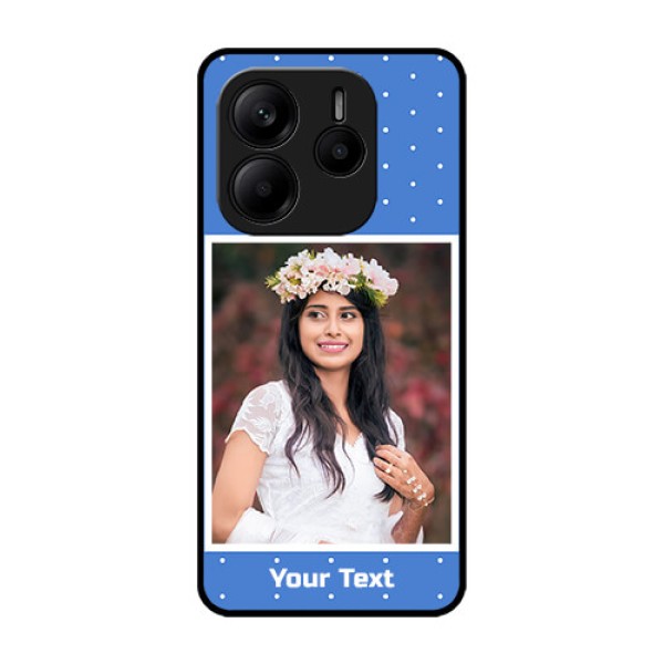 Redmi Note 14 5G Custom Glass Phone CasePolka Dots Design