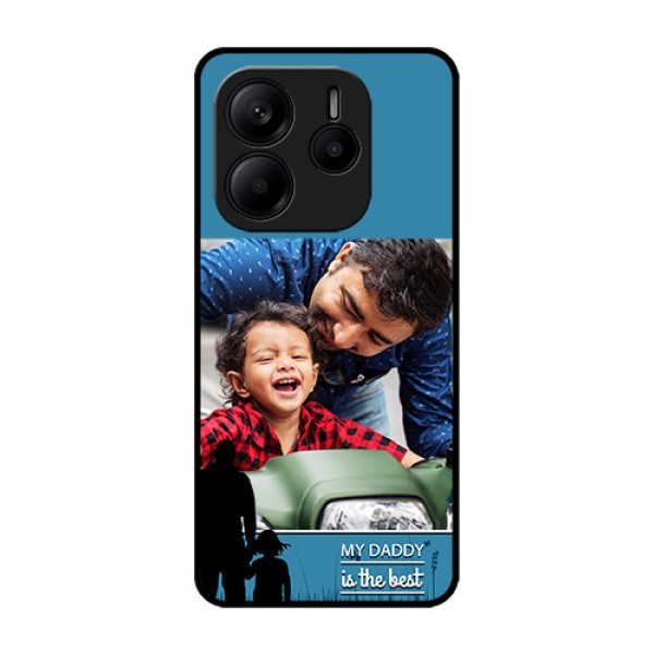 Redmi Note 14 5G Custom Glass Phone CaseBest Dad Design