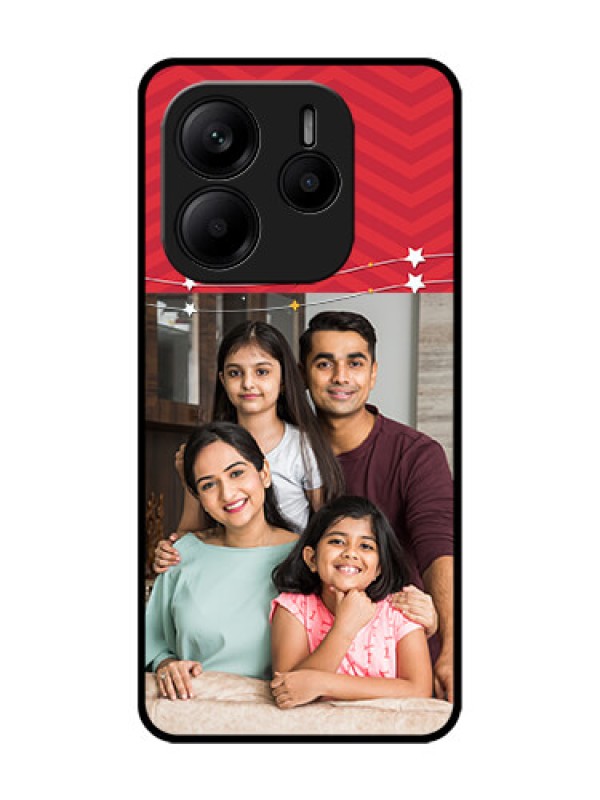 Custom Redmi Note 14 5G Custom Glass Phone CaseHappy Family Design