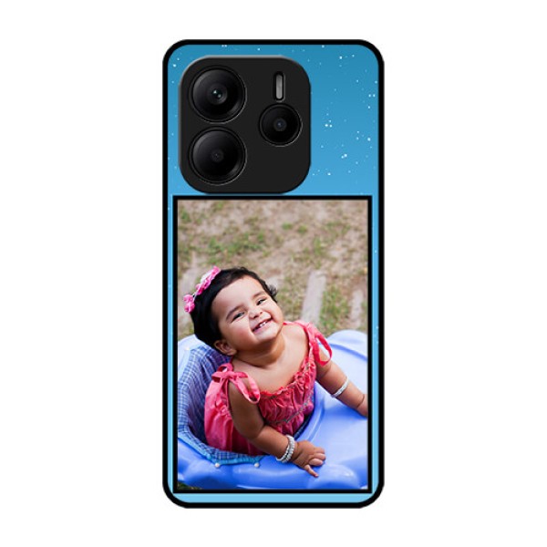 Redmi Note 14 5G Custom Glass Phone CaseWave Pattern Colorful Design