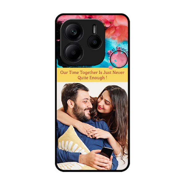 Redmi Note 14 5G Custom Glass Phone CaseQuote With Acrylic Painting Design Redmi Note 14 5G Custom Glass Phone CaseQuote With Acrylic Painting Design