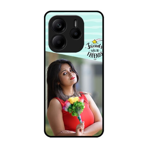 Redmi Note 14 5G Custom Glass Phone CaseFriends Picture Icon Design Redmi Note 14 5G Custom Glass Phone CaseFriends Picture Icon Design
