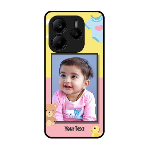 Redmi Note 14 5G Custom Glass Phone CaseKids 2 Color Design