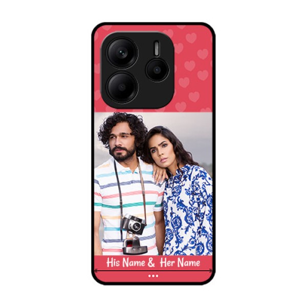 Redmi Note 14 5G Custom Glass Phone CaseSimple Love Design