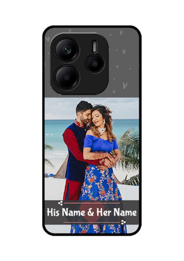 Redmi Note 14 5G Custom Glass Phone CaseBuy Love Design With Photo Online