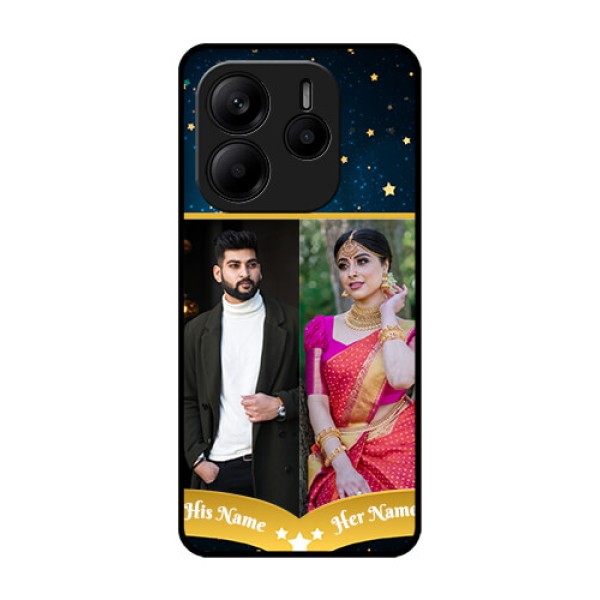 Redmi Note 14 5G Custom Glass Phone CaseGalaxy Stars Backdrop Design Redmi Note 14 5G Custom Glass Phone CaseGalaxy Stars Backdrop Design
