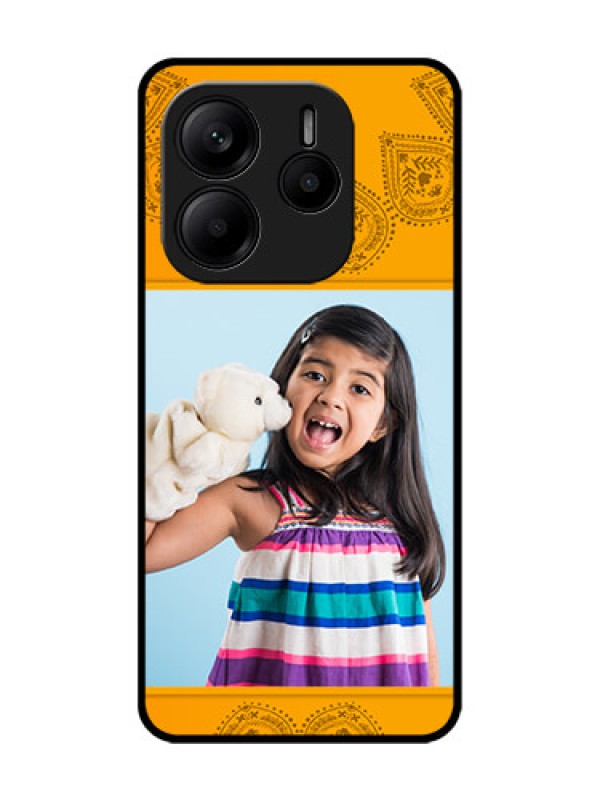 Custom Redmi Note 14 5G Custom Glass Phone CasePhoto Wedding Design