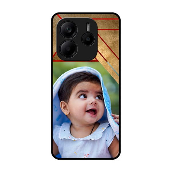 Redmi Note 14 5G Custom Glass Phone CaseGradient Abstract Texture Design