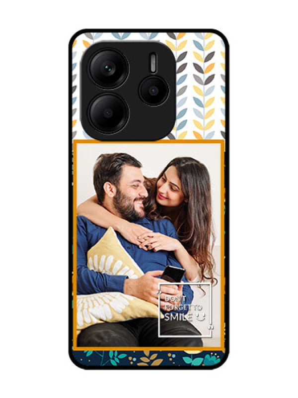 Custom Redmi Note 14 5G Custom Glass Phone CasePattern Design