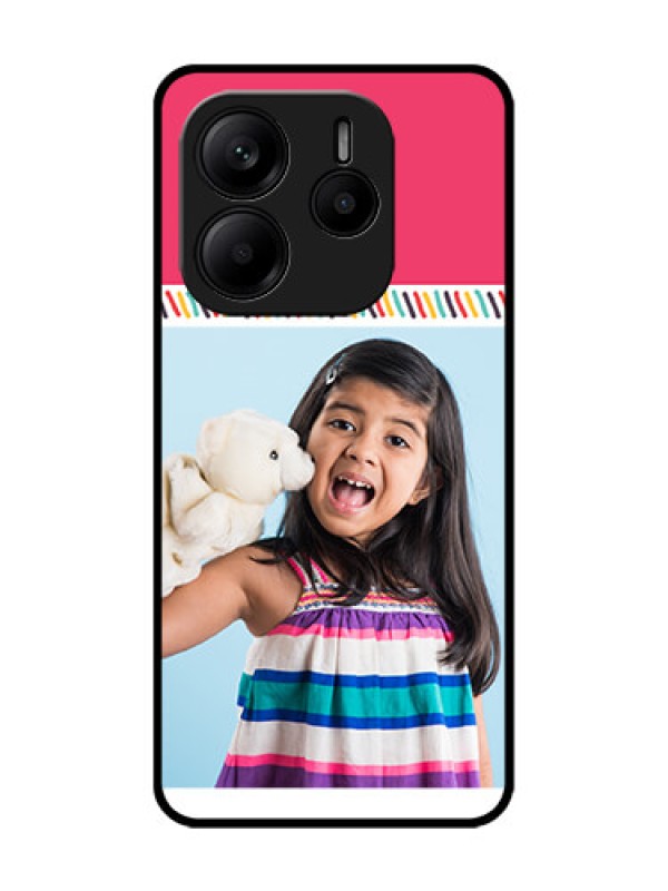 Custom Redmi Note 14 5G Custom Glass Phone CaseLine Art Design