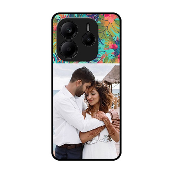 Redmi Note 14 5G Custom Glass Phone CaseWatercolor Floral Design Redmi Note 14 5G Custom Glass Phone CaseWatercolor Floral Design